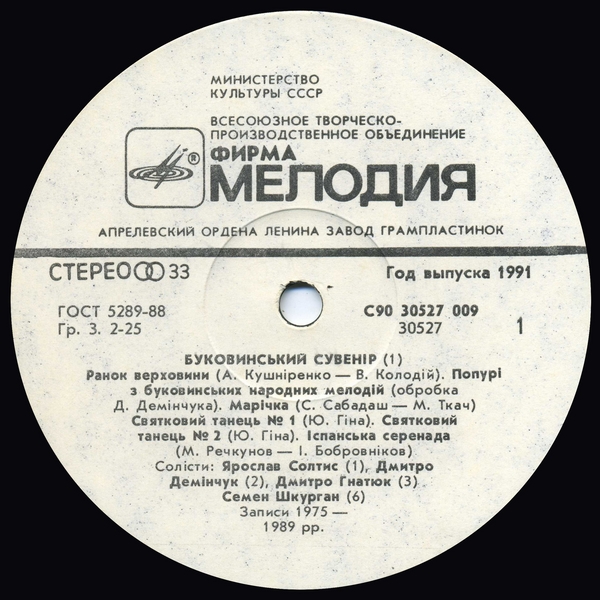 Буковинський сувенiр