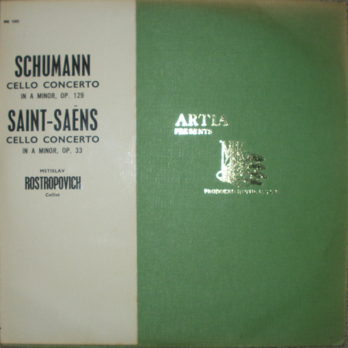 Р. Шуман, К. Сен-Санс. Играет М. Ростропович