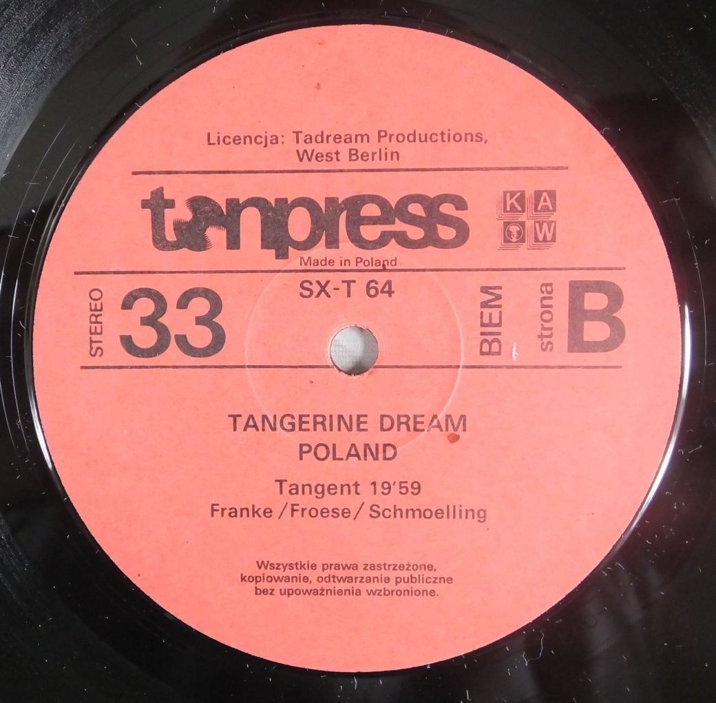 Tangerine Dream "Poland" - the Warsaw concert [по заказу польской фирмы TONPRESS]