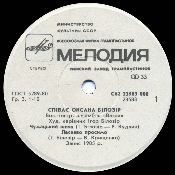 Поет Оксана БИЛОЗИР