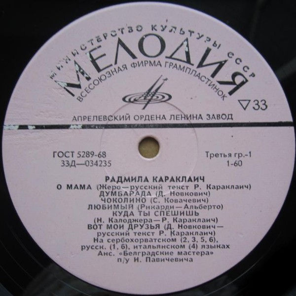 Радмила Караклаич (Югославия)