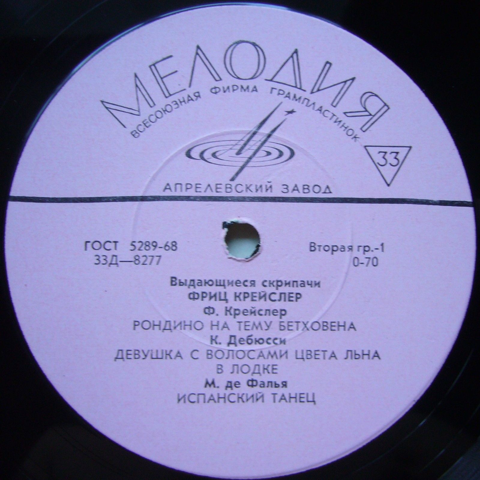 ВЫДАЮЩИЕСЯ СКРИПАЧИ. Фриц  Крейслер