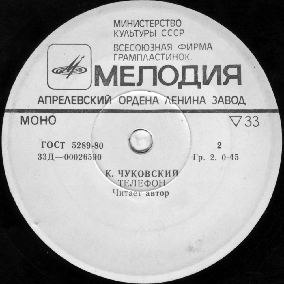 К. И. Чуковский - Федорино горе. Телефон - Читает автор