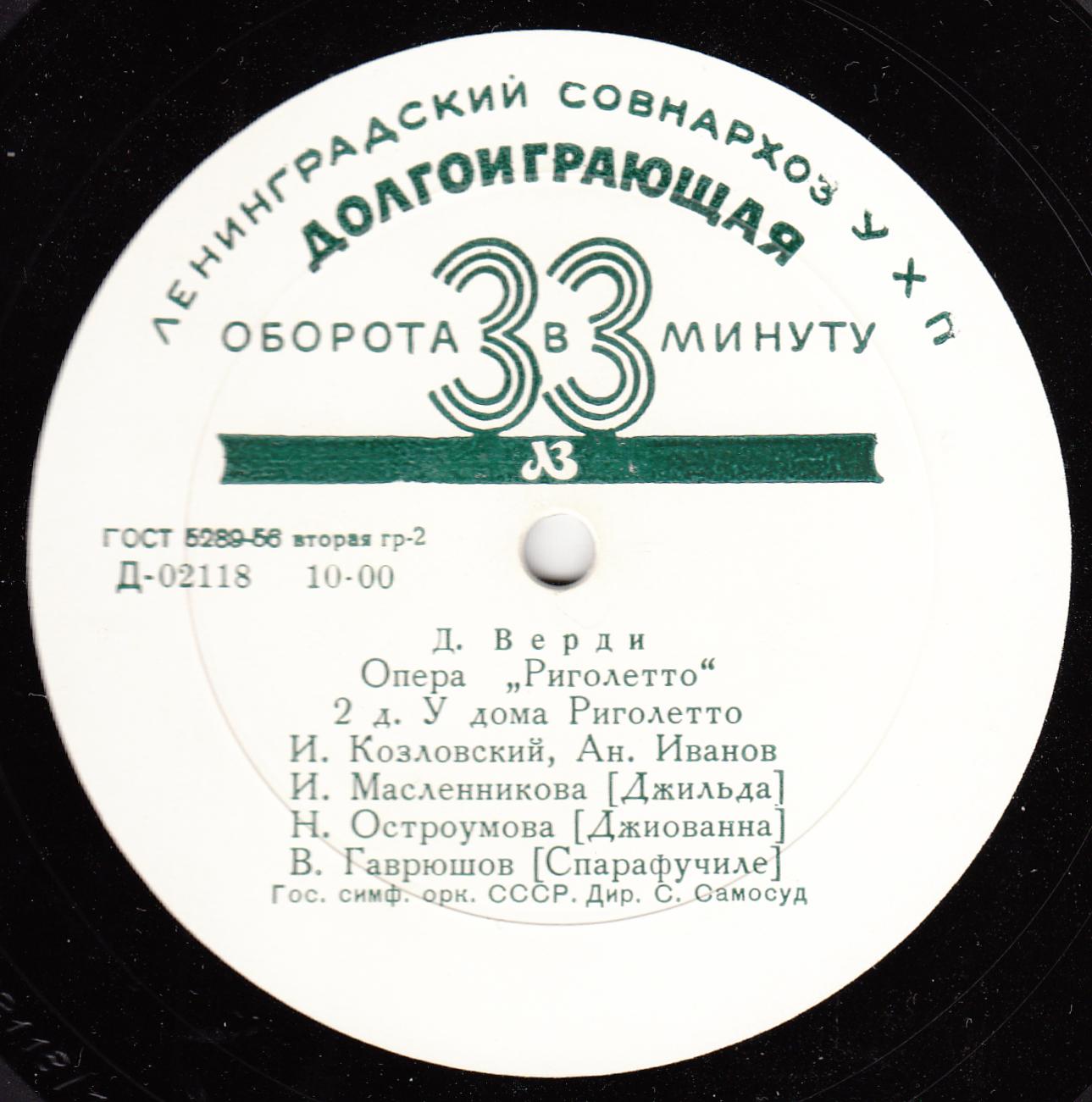Д. Верди: Риголетто, опера