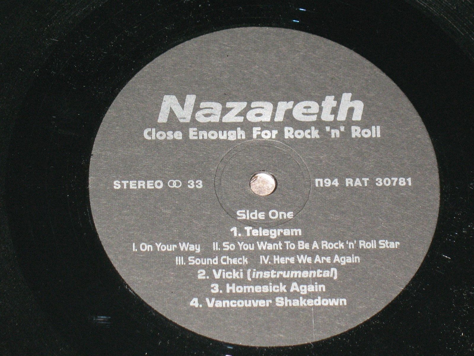 Nazareth. CLOSE ENOUGH FOR ROCK`N`ROLL