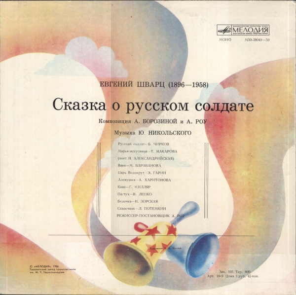 Е. ШВАРЦ (1896–1958) «Сказка о русском солдате», композиция