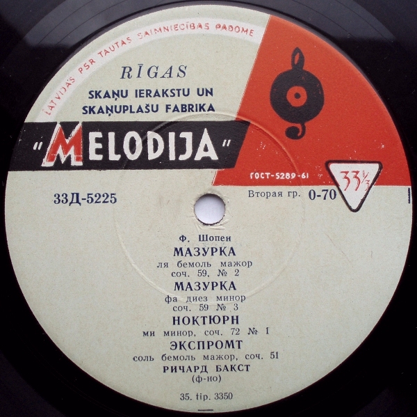 Ричард БАКСТ, ф-но (Польша). Произведения Ф. ШОПЕНА