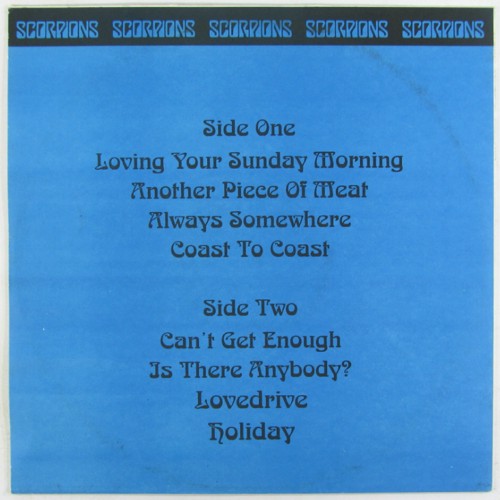 SCORPIONS. Lovedrive