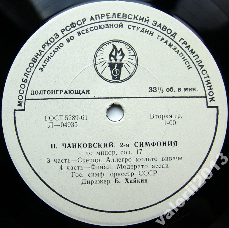 П. И. Чайковский: Симфония № 2 до минор, соч. 17 (ГСО, дир. Б. Хайкин)