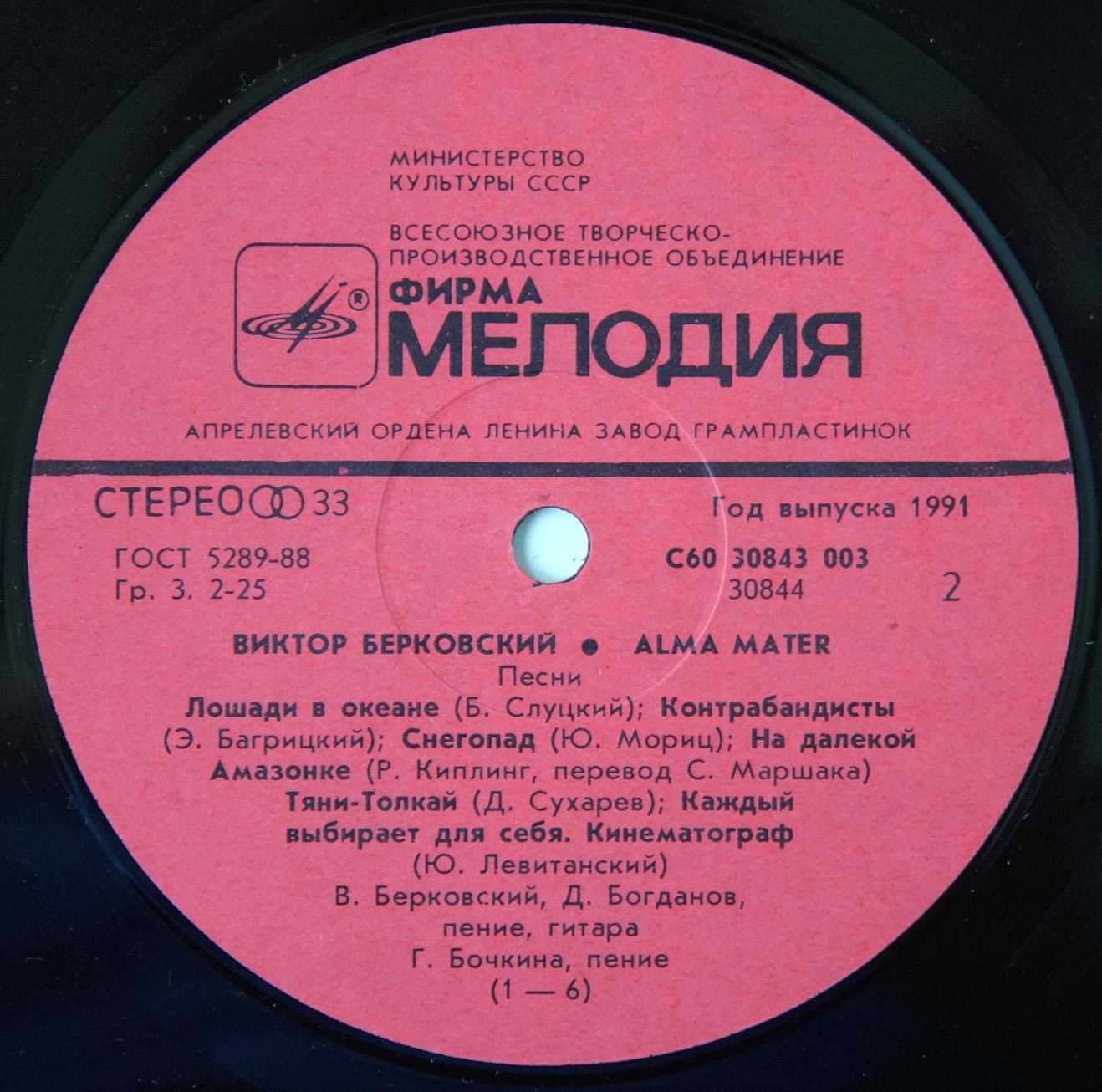 Виктор БЕРКОВСКИЙ. «Alma Mater»