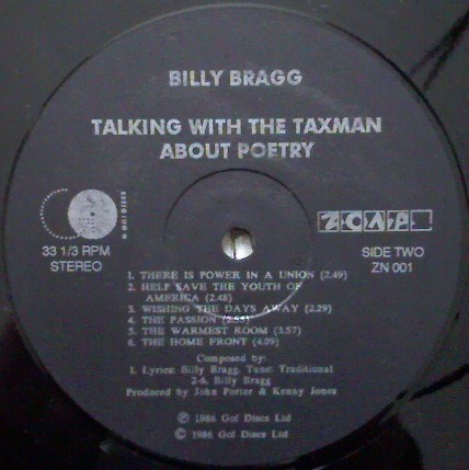 Billy Bragg. Talking With The Taxman About Poetry
