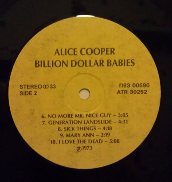ALICE COOPER «Billion Dollar Babies»