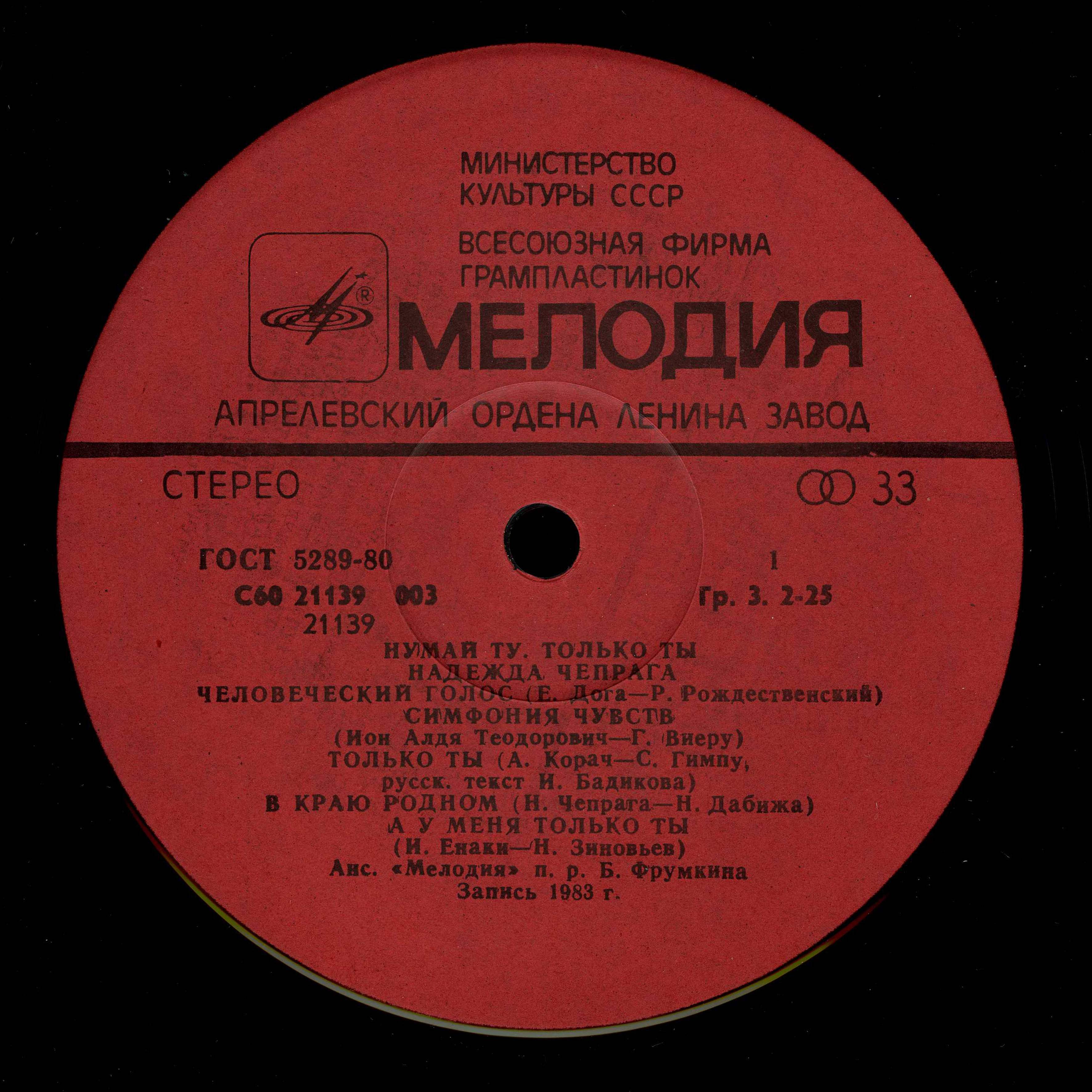 Надежда ЧЕПРАГА «Только ты»