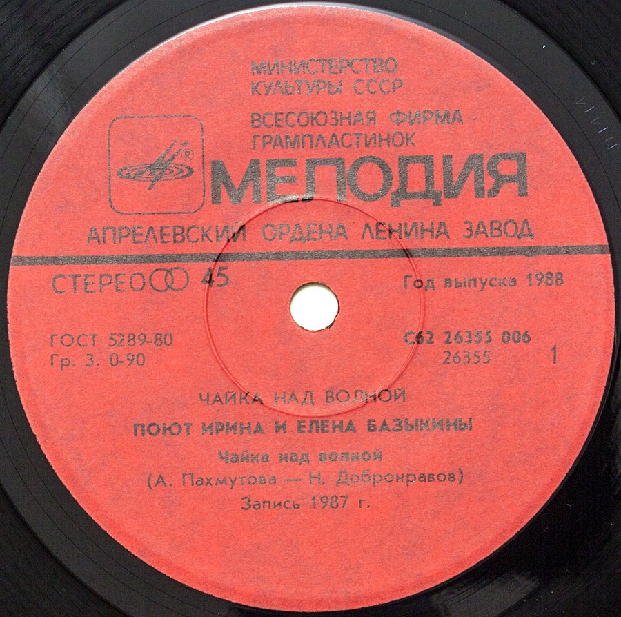 Поют Ирина и Елена Базыкины. «Чайка над волной»