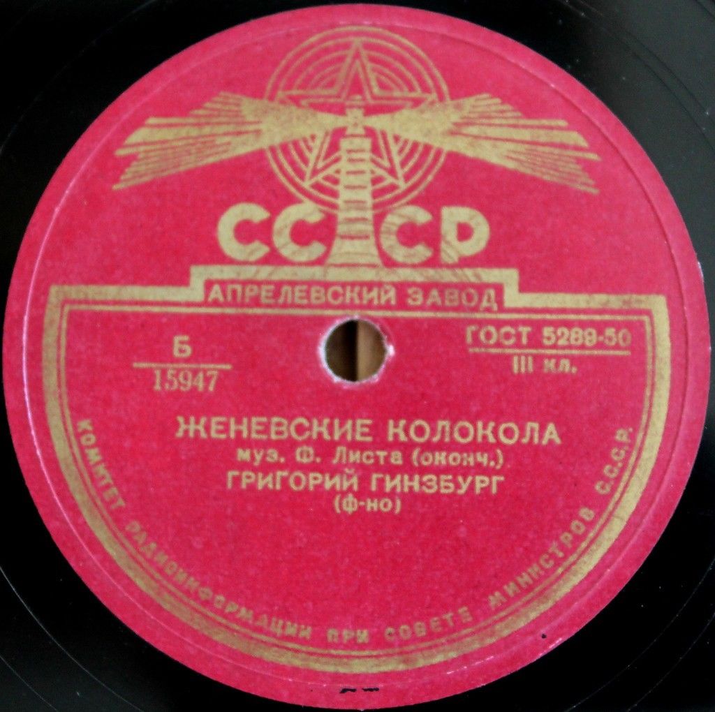 Ф. ЛИСТ Женевские колокола (Г. Гинзбург, ф-но)