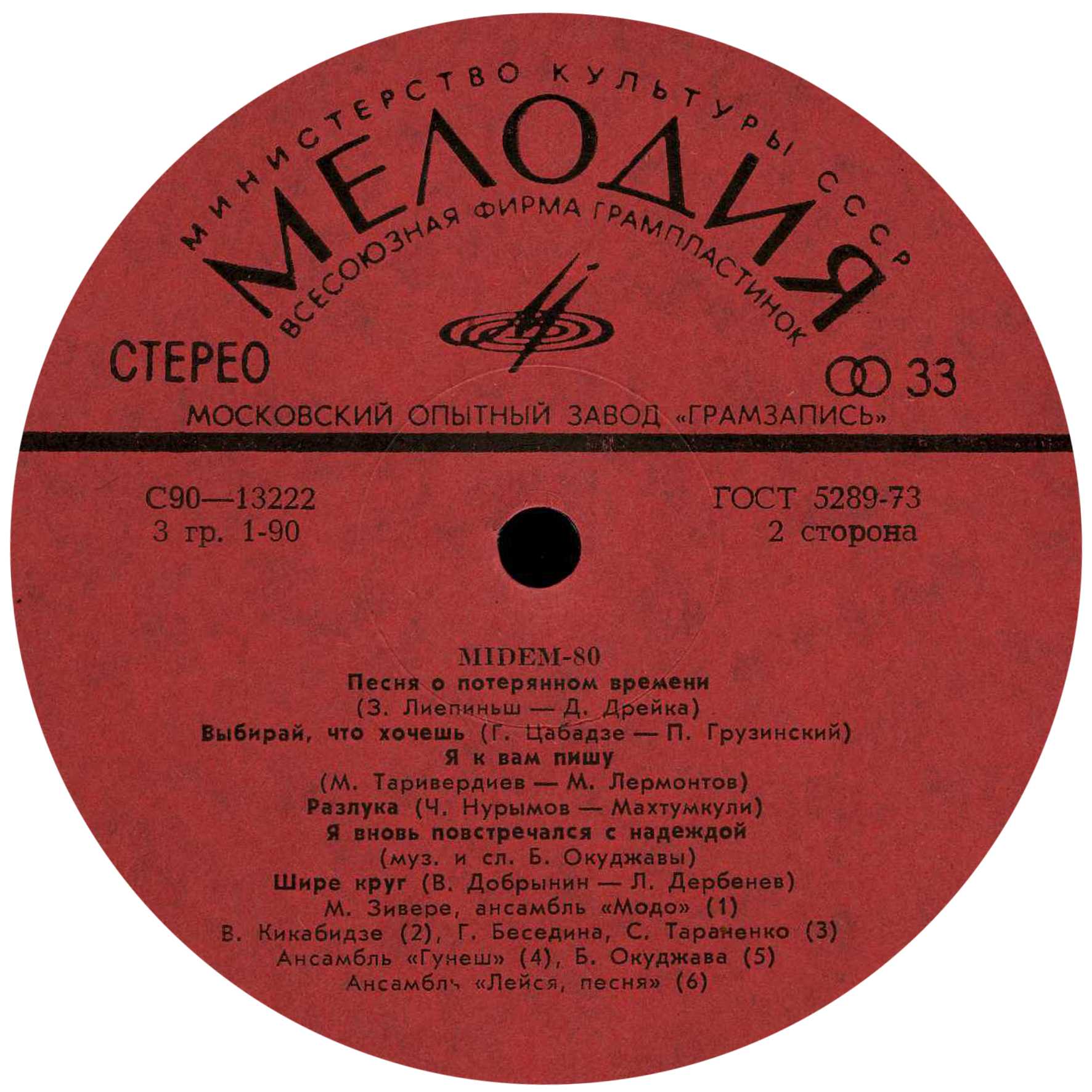 Признание / MIDEM-80