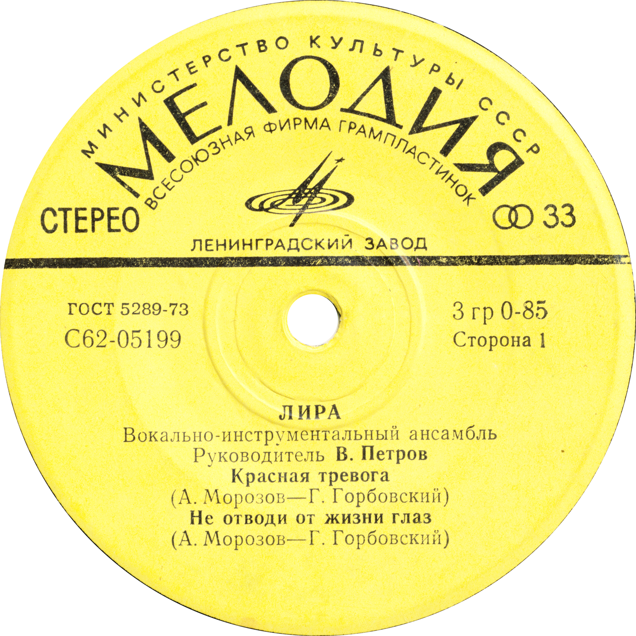 ВИА «ЛИРА». Руководитель В. Петров