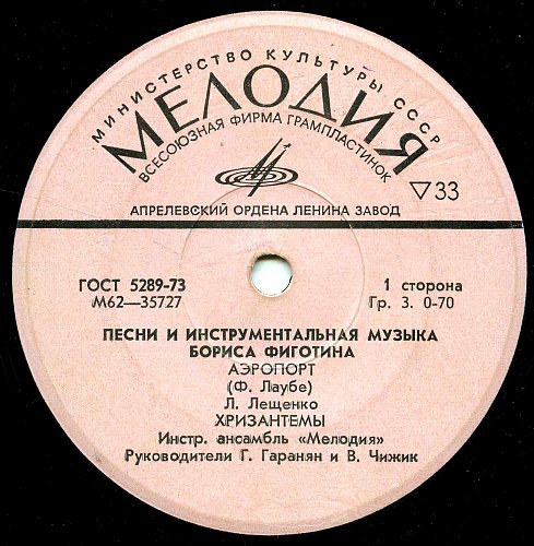 Борис Фиготин - Песни и инструментальная музыка