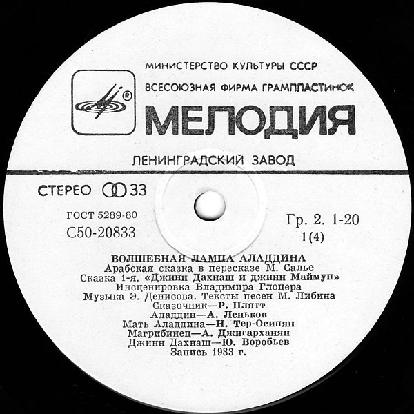 Волшебная лампа Аладдина