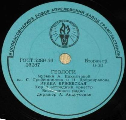 Ирина Бржевская — Геологи // Евгений Кибкало — Машинист