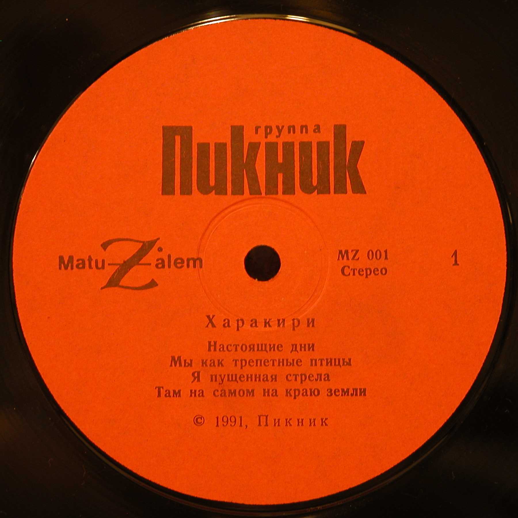 Группа «ПИКНИК». Харакири
