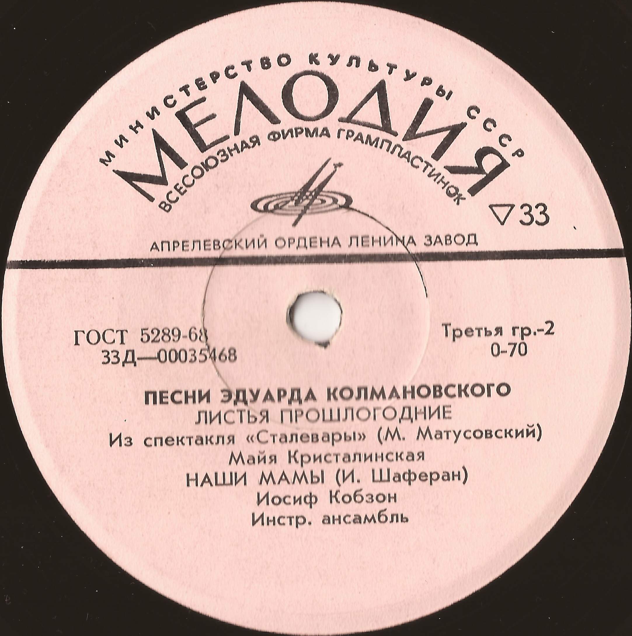 Песни Эдуарда Колмановского