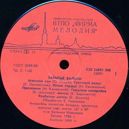 Забытые вальсы