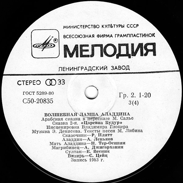 Волшебная лампа Аладдина