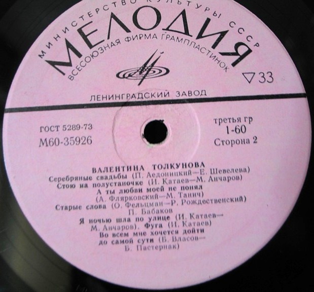 Валентина Толкунова