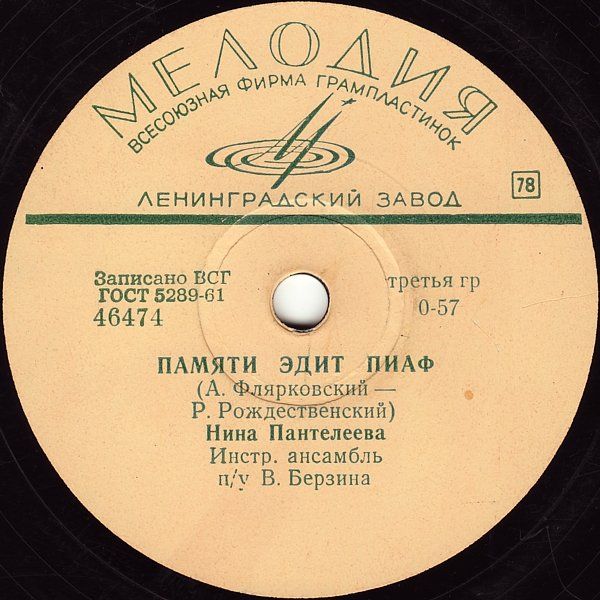 Нина Пантелеева - Август / Памяти Эдит Пиаф