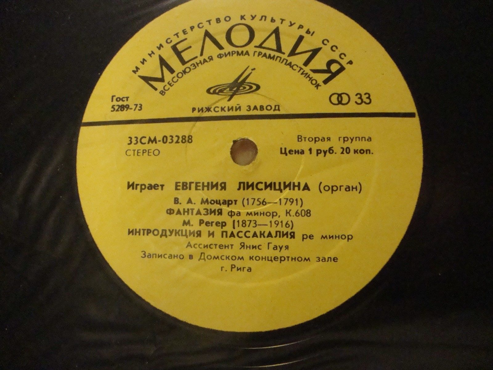 Евгения ЛИСИЦИНА (орган)