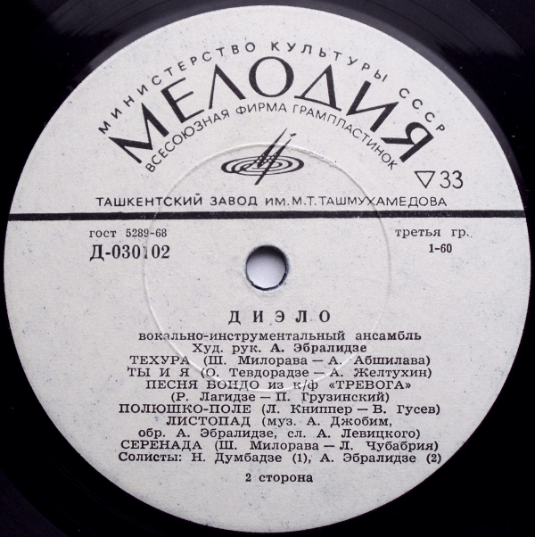 ВИА «ДИЭЛО», руководитель Амиран Эбралидзе