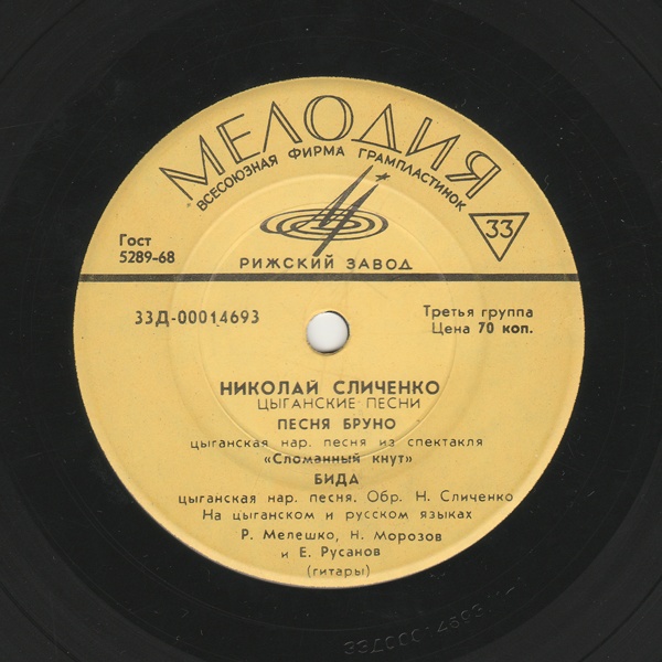 Николай Сличенко. Цыганские песни
