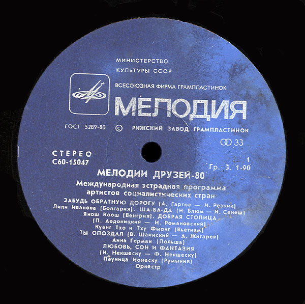 Мелодии друзей - 80