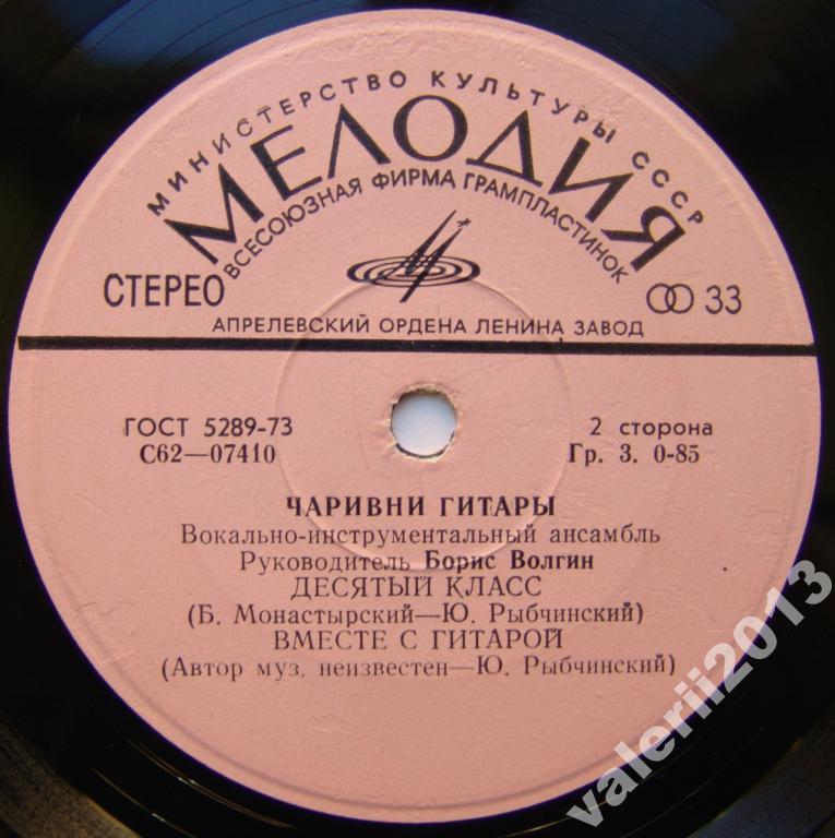 ВИА «ЧАРИВНИ ГИТАРЫ», руководитель Борис Волгин