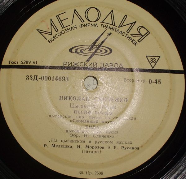 Николай Сличенко. Цыганские песни