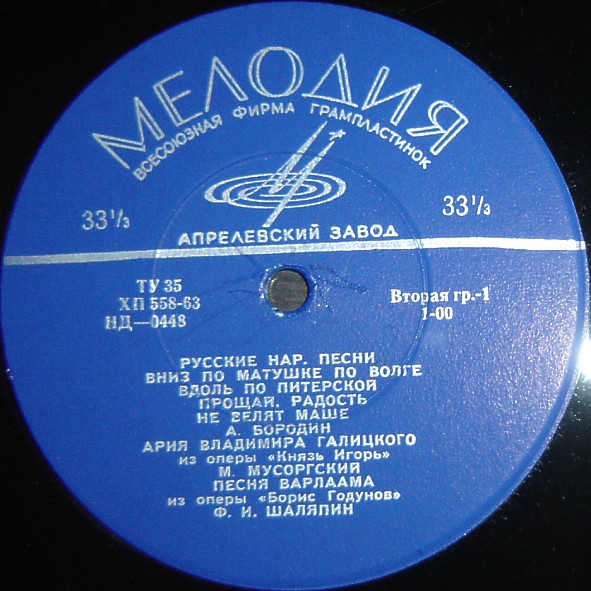 Фёдор ШАЛЯПИН (бас): «Концерт Фёдора Шаляпина»