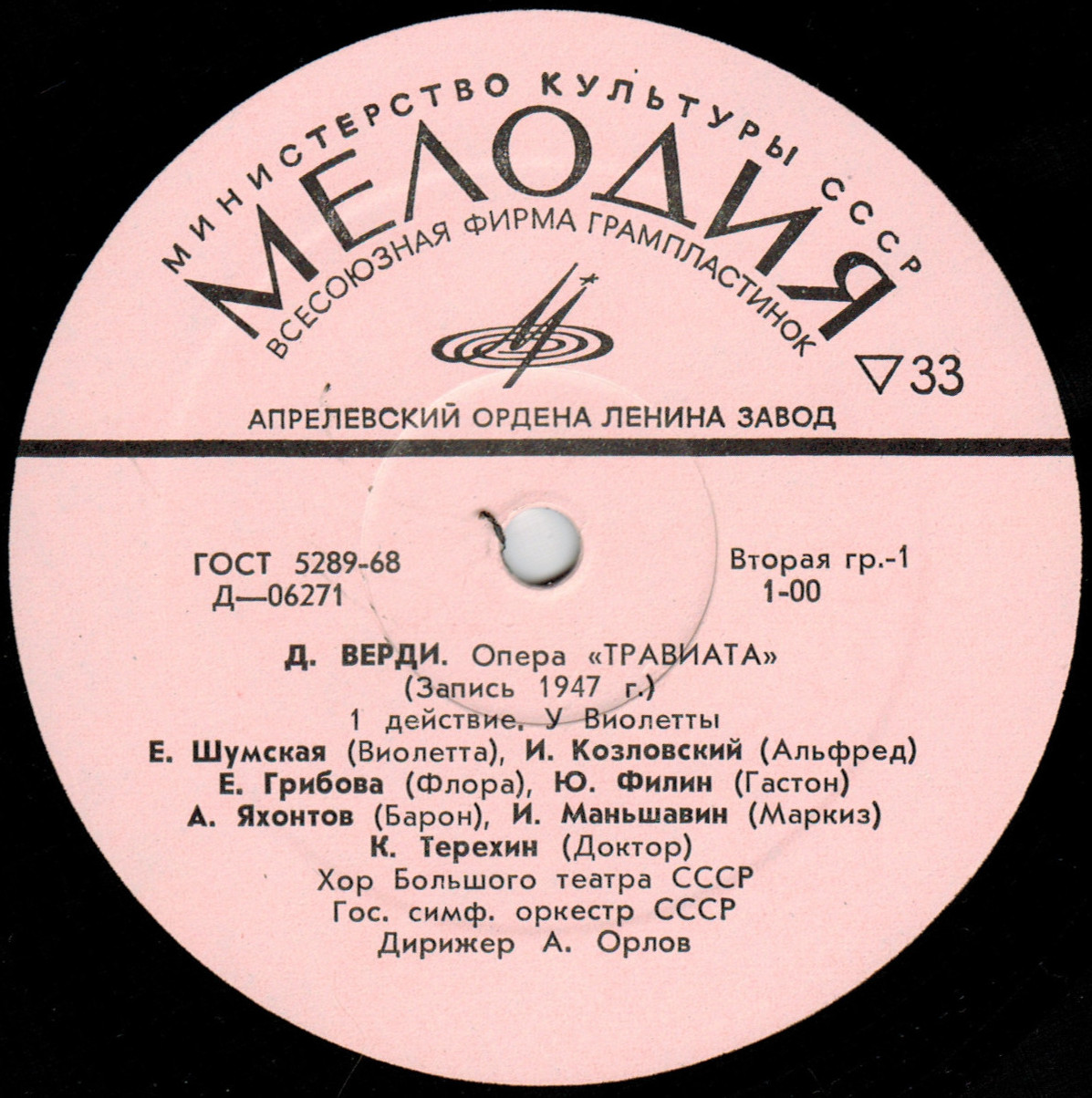Дж. Верди.«Травиата», опера в 3–х действиях