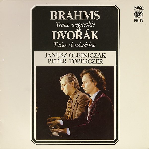 Janusz Olejniczak, Peter Toperczer. Brahms - Dvorak - Tańce [по заказу польской фирмы WIFON, LP 026]
