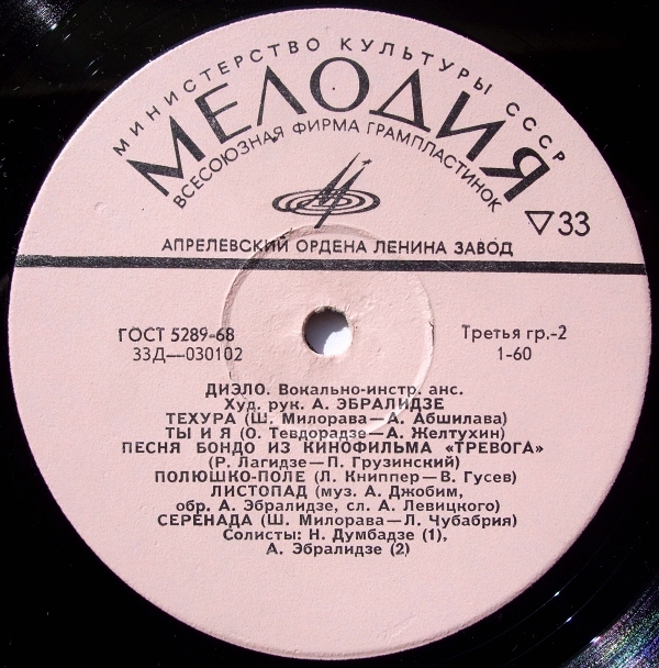 ВИА «ДИЭЛО», руководитель Амиран Эбралидзе