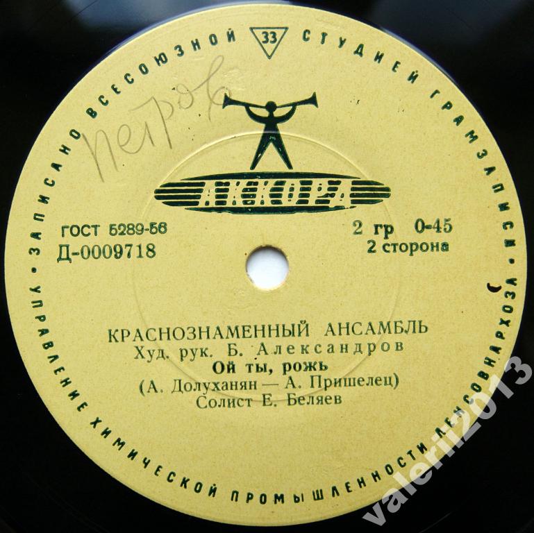 КРАСНОЗНАМЕННЫЙ АНСАМБЛЬ, худ. рук. Б. Александров