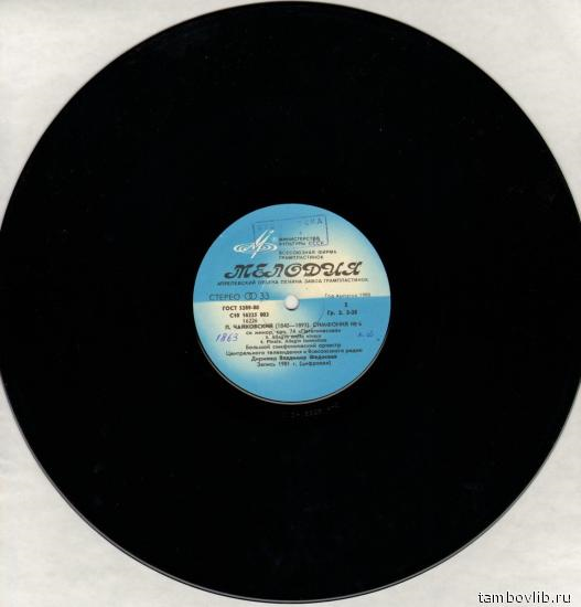 П. Чайковский: Симфония № 6 (В. Федосеев)