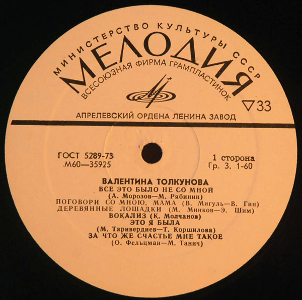 Валентина Толкунова