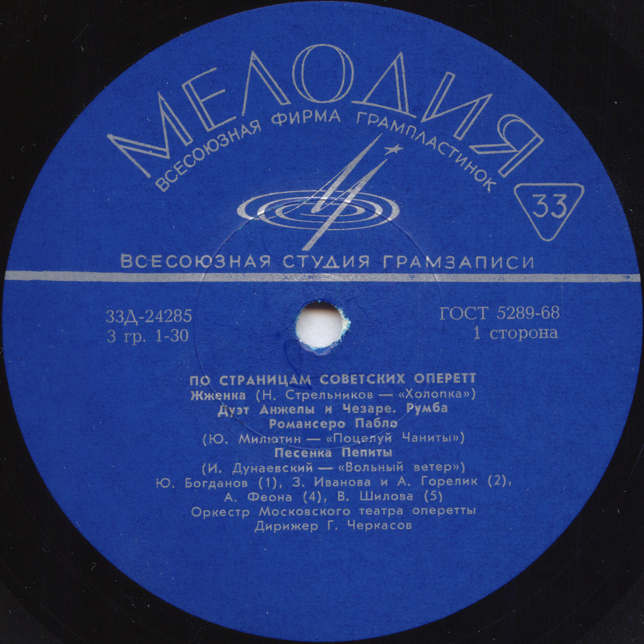 По страницам советских оперетт