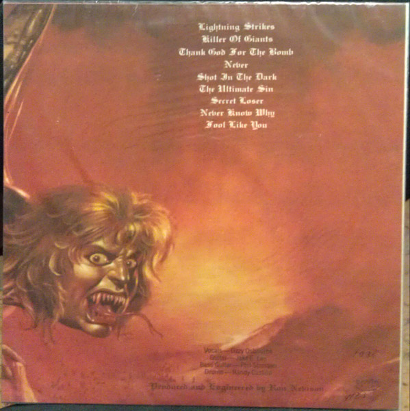 Ozzy OSBOURNE. Ultimate Sin