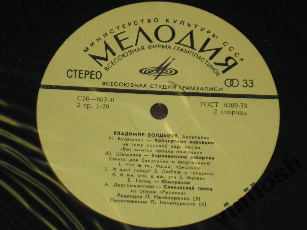 Владимир БОЛДЫРЕВ (балалайка)