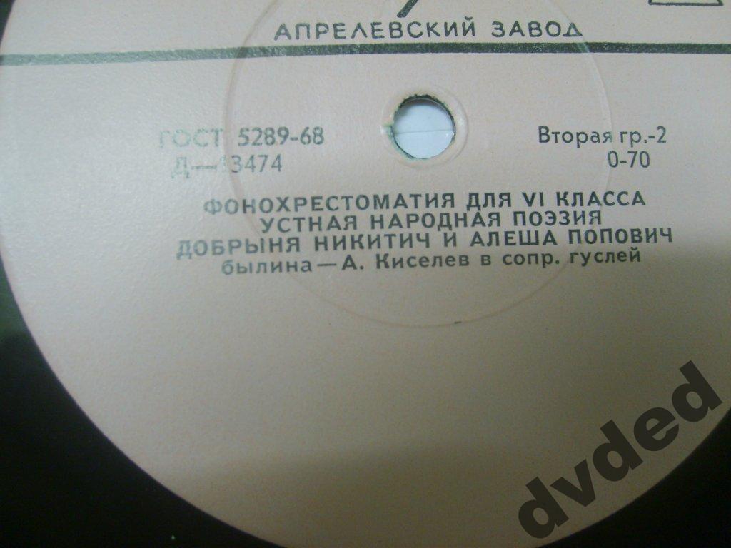 ФОНОХРЕСТОМАТИЯ по литературе для VI класса (1/8): Устная народная поэзия