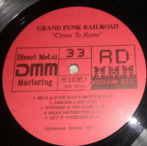 GRAND FUNK RAILROAD «Closer To Home» (1971). Серия «Masters Of Rock».
