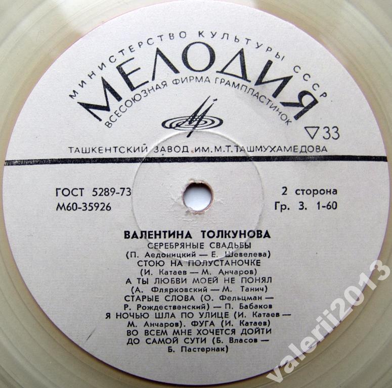 Валентина Толкунова