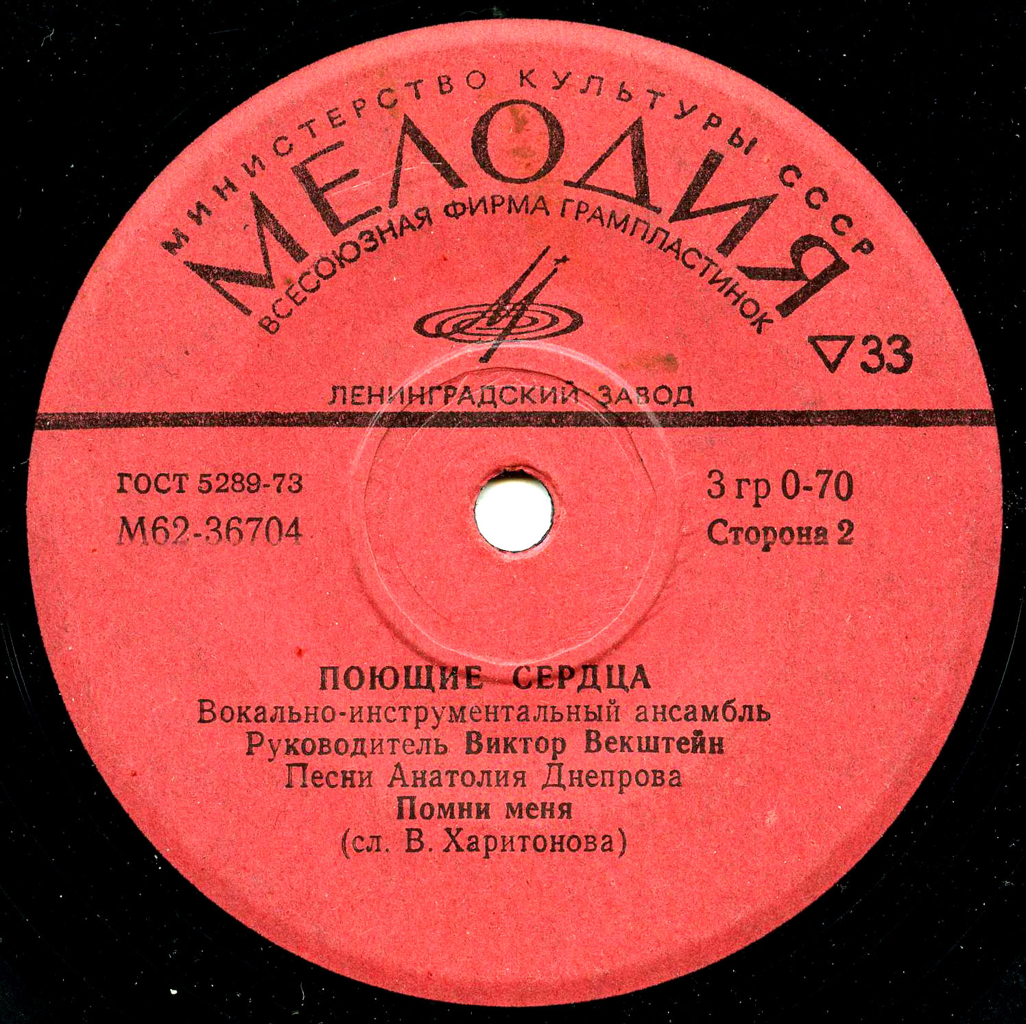ВИА "ПОЮЩИЕ СЕРДЦА". Песни Анатолия Днепрова